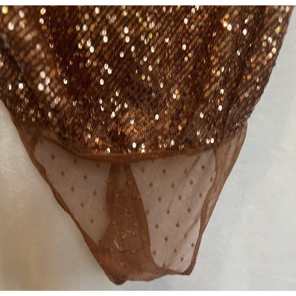 Intimately Free People Velvet Sequin Bodysuit Tank Size S Festival Party Event - Picture 3 of 16